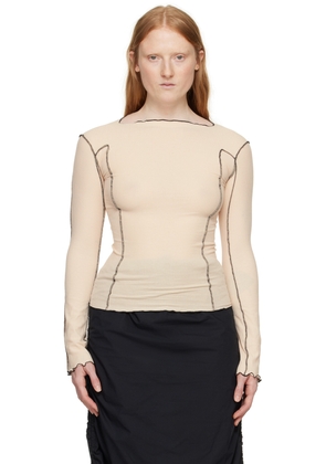 Baserange Beige Omato Long Sleeve T-Shirt
