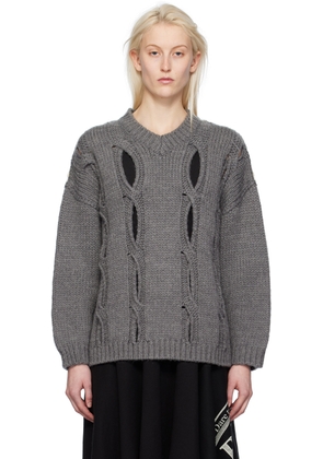 OPEN YY SSENSE Exclusive Gray Sweater