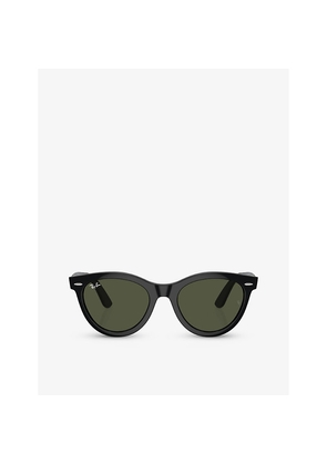 Womens Ray-Ban Rb2241 Round-Frame Acetate Sunglasses