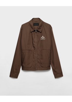Cotton blend blouson jacket