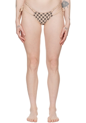 MISBHV SSENSE Exclusive Beige Monogram Bikini Bottom