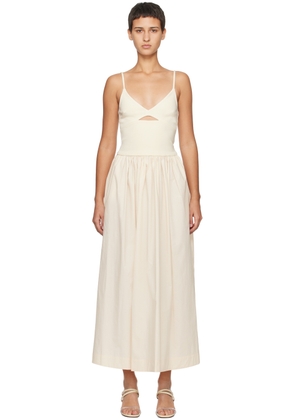 Esse Studios Off-White Tri Knit Maxi Dress