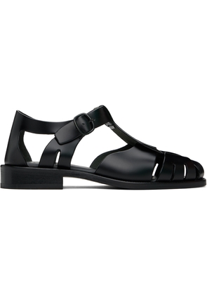 HEREU Black Pesca Sandals
