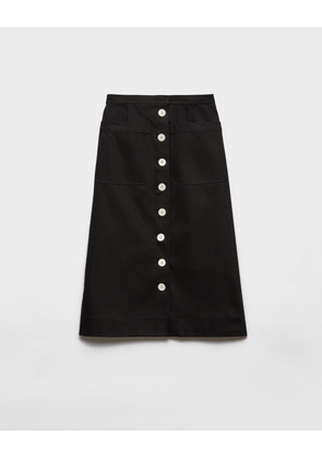 Cotton drill skirt