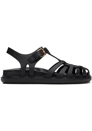 Marni Black Fisherman Fussbett Sandals