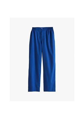 Womens Hay Outline Contrast-Trim Cotton Pyjama Trousers
