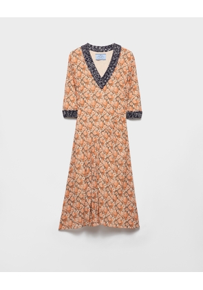 Printed georgette dress