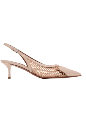 ALAÏA Beige 'Le Caur' Slingback Heels