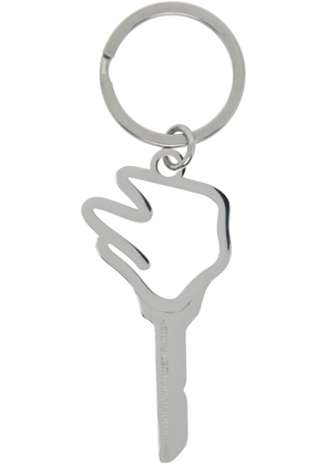 IN GOLD WE TRUST PARIS Silver Empty Key Keychain