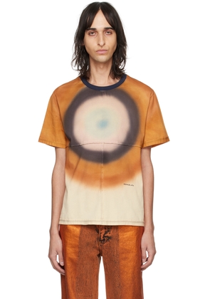 Eckhaus Latta Orange & Brown Lapped T-Shirt