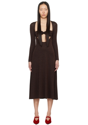 Beaufille Brown Baes Midi Dress