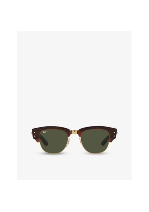 Womens Ray-Ban Mega Clubmaster Square-Frame Acetate Sunglasses