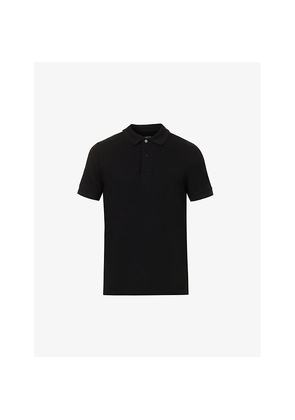 Mens Tom Ford Straight-Hem Regular-Fit Cotton-Piqué Polo Shirt