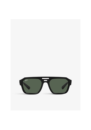 Ray-Ban Rb4397 Corrigan Faceted-Frame Acetate Sunglasses