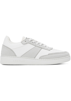 A. P.C. White & Gray Plain Sneakers