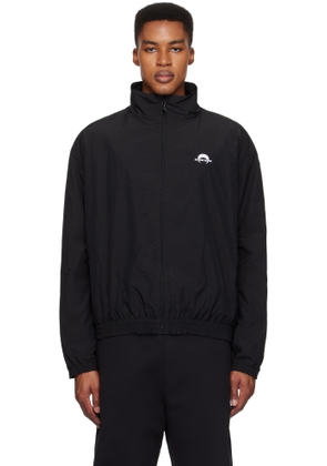 Marine Serre Black 'MS Sport' Nylon Track Jacket