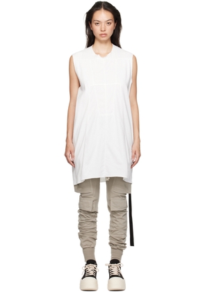 Rick Owens DRKSHDW White Luxor SL Tank Top