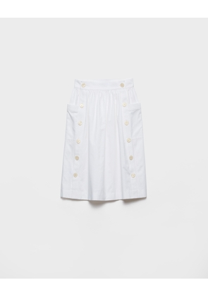 Soft cotton gabardine skirt