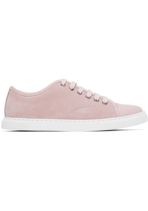 Lanvin Pink DBB1 Leather & Suede Sneakers