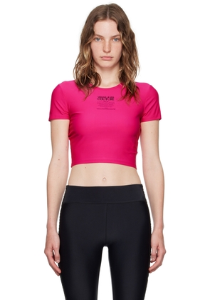 Versace Jeans Couture Pink Printed Logo T-Shirt
