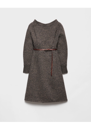 Mouliné wool dress