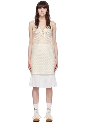 GANNI Off-White Hardware Minidress