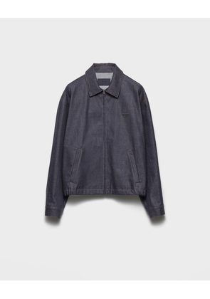 Denim blouson jacket