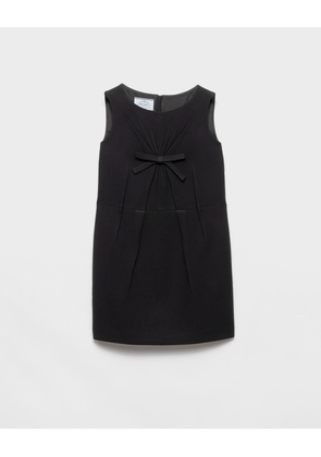 Natté fabric mini-dress