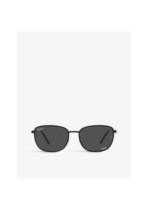 Womens Ray-Ban 0Rb3705 Square-Frame Metal Sunglasses