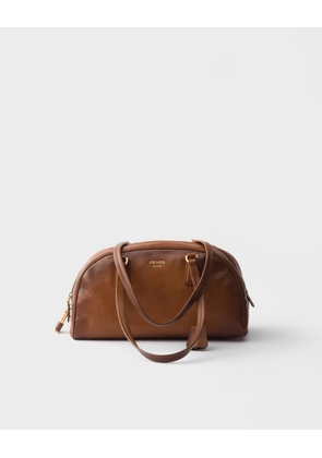 Prada Bowling medium top-handle leather bag