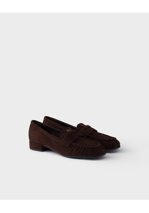 Suede loafers