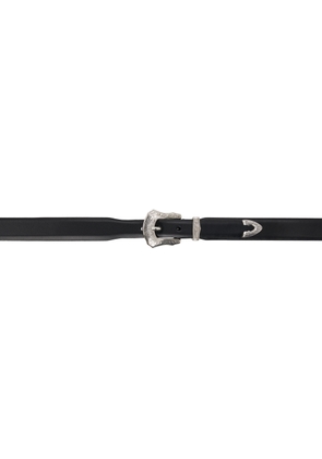 Toga Pulla Black Metal Buckle Belt