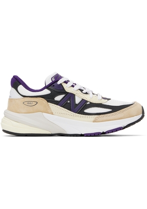 New Balance Off-White & Purple Made in USA 990v6 Sneakers