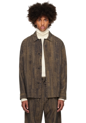 LEMAIRE Brown FreelingWaters Edition Printed Pyjama Shirt