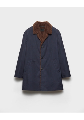 Cotton and shearling jacket