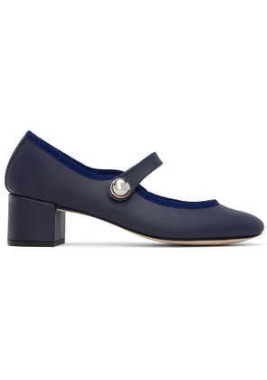 Repetto Navy Fabienne Mary Jane Heels