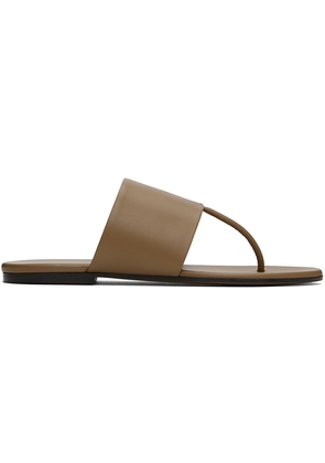 The Row Tan Signum Sandals