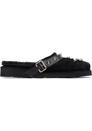 NO IDEA Black Wide Dough Rock Star Slippers