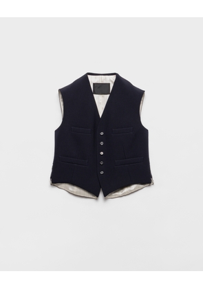 Single-breasted wool vest