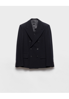 Double-breasted wool jacket