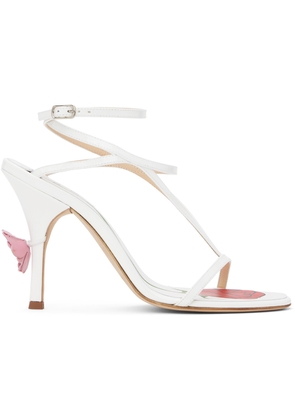 Magda Butrym White Strappy Heeled Sandals