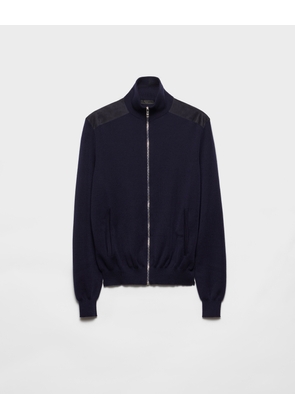 Cashmere zipper cardigan