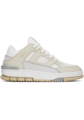 Axel Arigato White & Beige Area Lo Sneakers