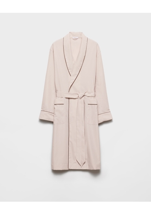 Cotton blend robe coat