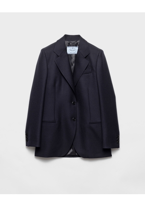 Single-breasted chevron jacket