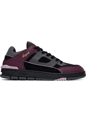 Axel Arigato Black & Burgundy Area Lo Sneakers