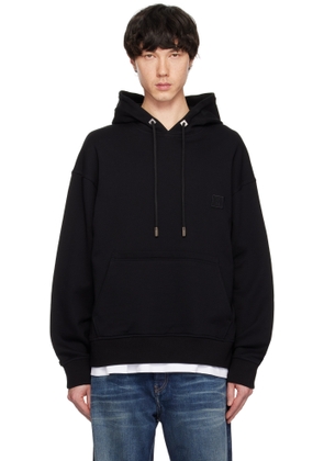 WOOYOUNGMI Black Metallic Graphic Hoodie
