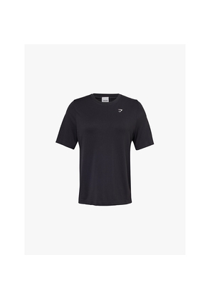 Womens Gymshark Everyday Seamless Logo-Print Stretch T-Shirt