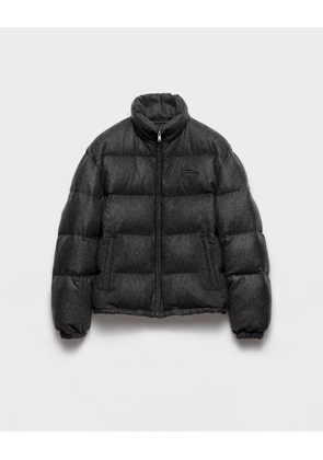 Medium-weight cashmere down jacket