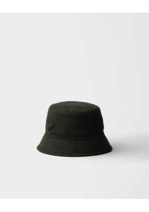 Loden fabric bucket hat